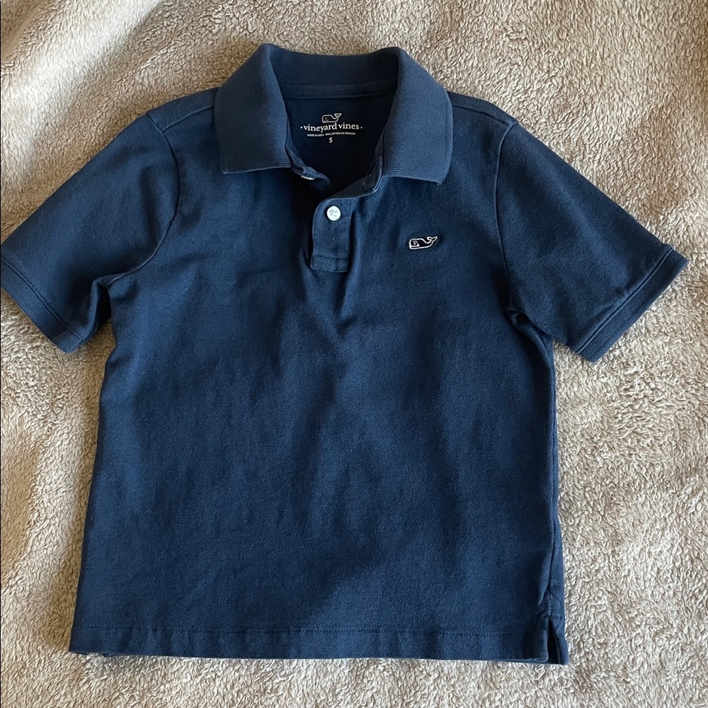 Vineyard Vines Kids Navy Polo Shirt
